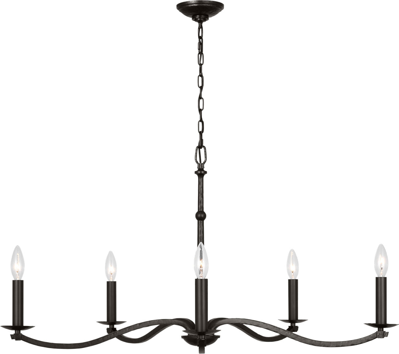 Wellen Large Chandelier Aged Iron