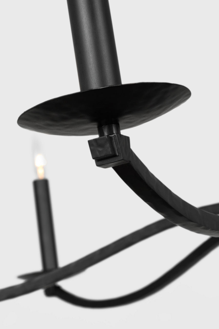 Wellen Extra Large Chandelier Aged Iron