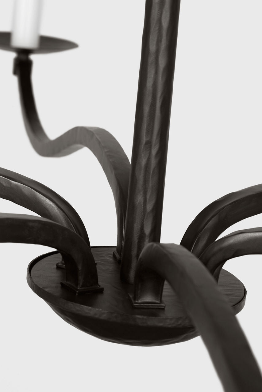 Wellen Extra Large Chandelier Aged Iron