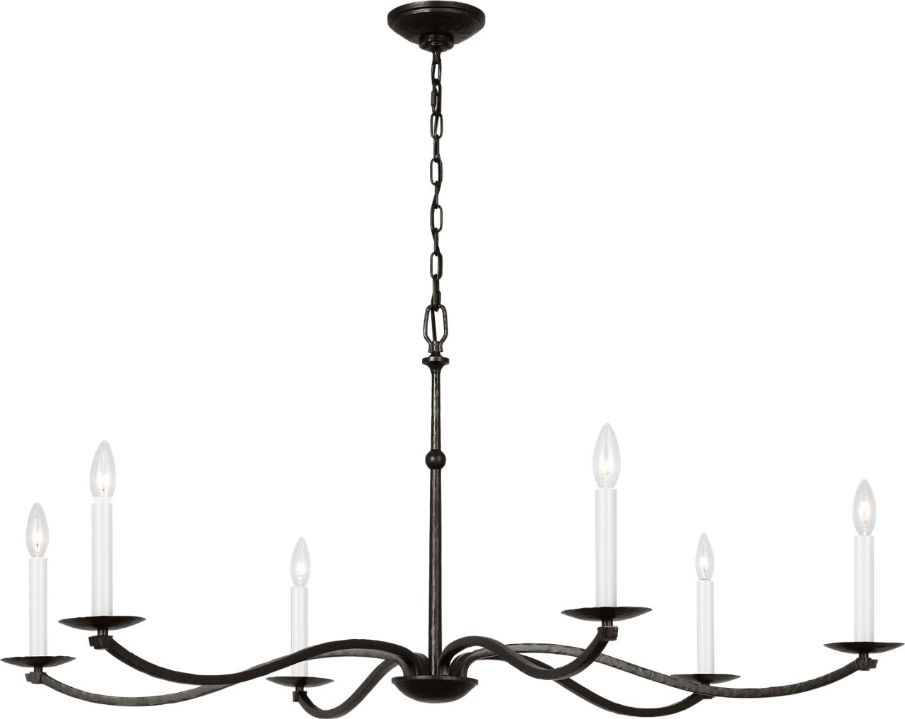 Wellen Extra Large Chandelier Aged Iron