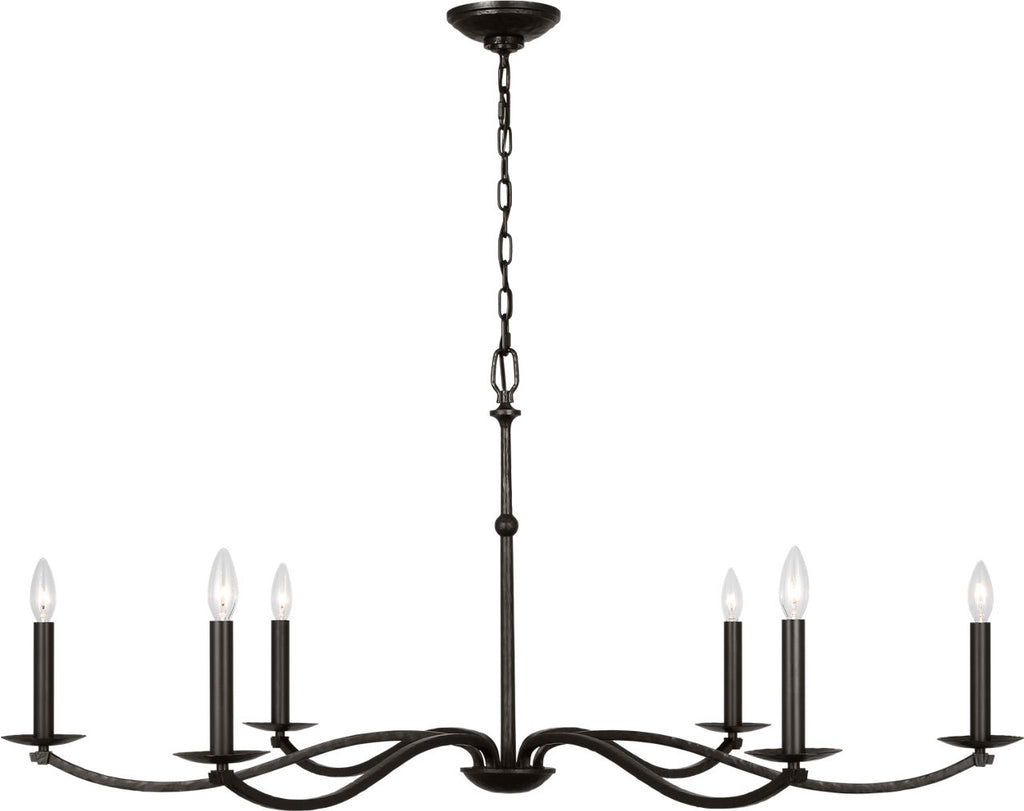 Wellen Extra Large Chandelier Aged Iron