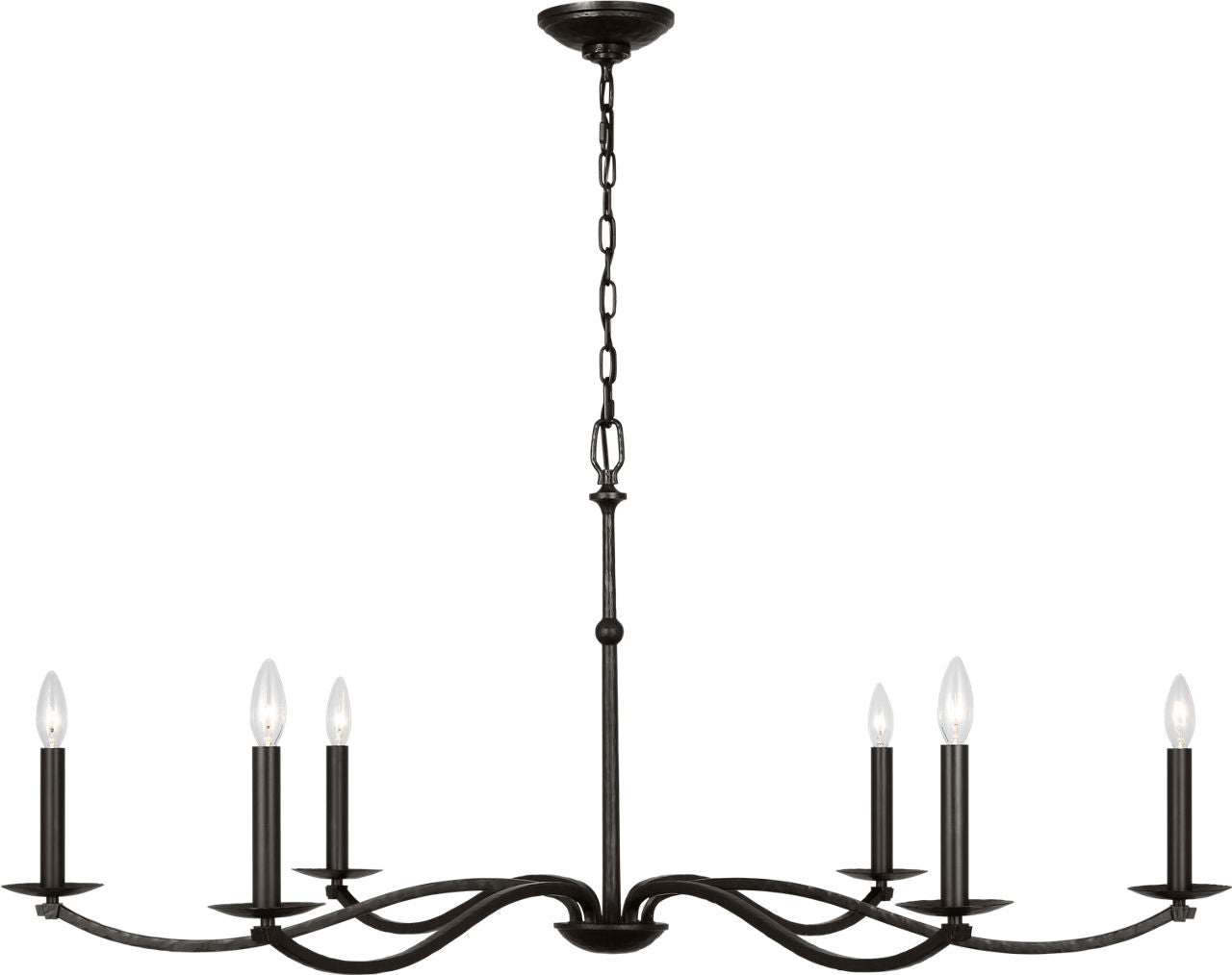 Wellen Extra Large Chandelier Aged Iron