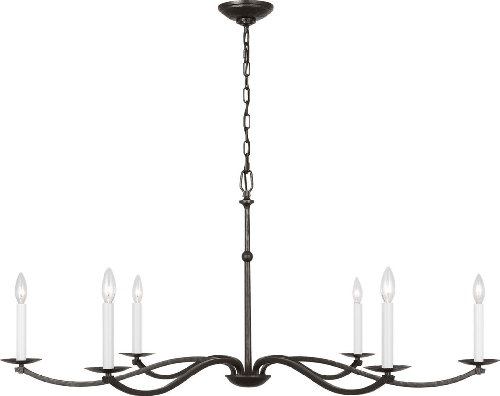 Wellen Extra Large Chandelier Aged Iron