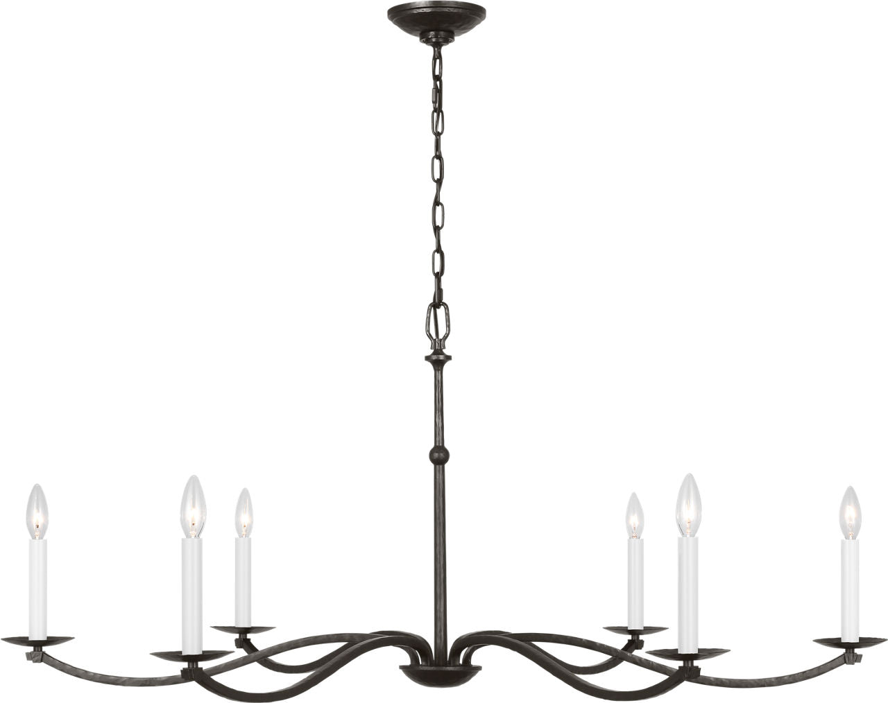 Wellen Extra Large Chandelier Aged Iron