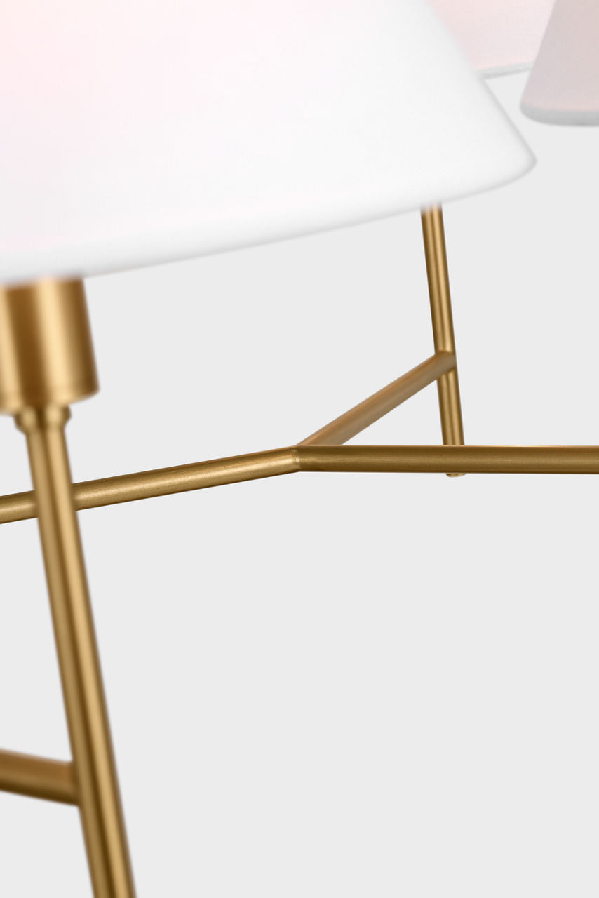 Ridgewood Large Chandelier Burnished Brass
