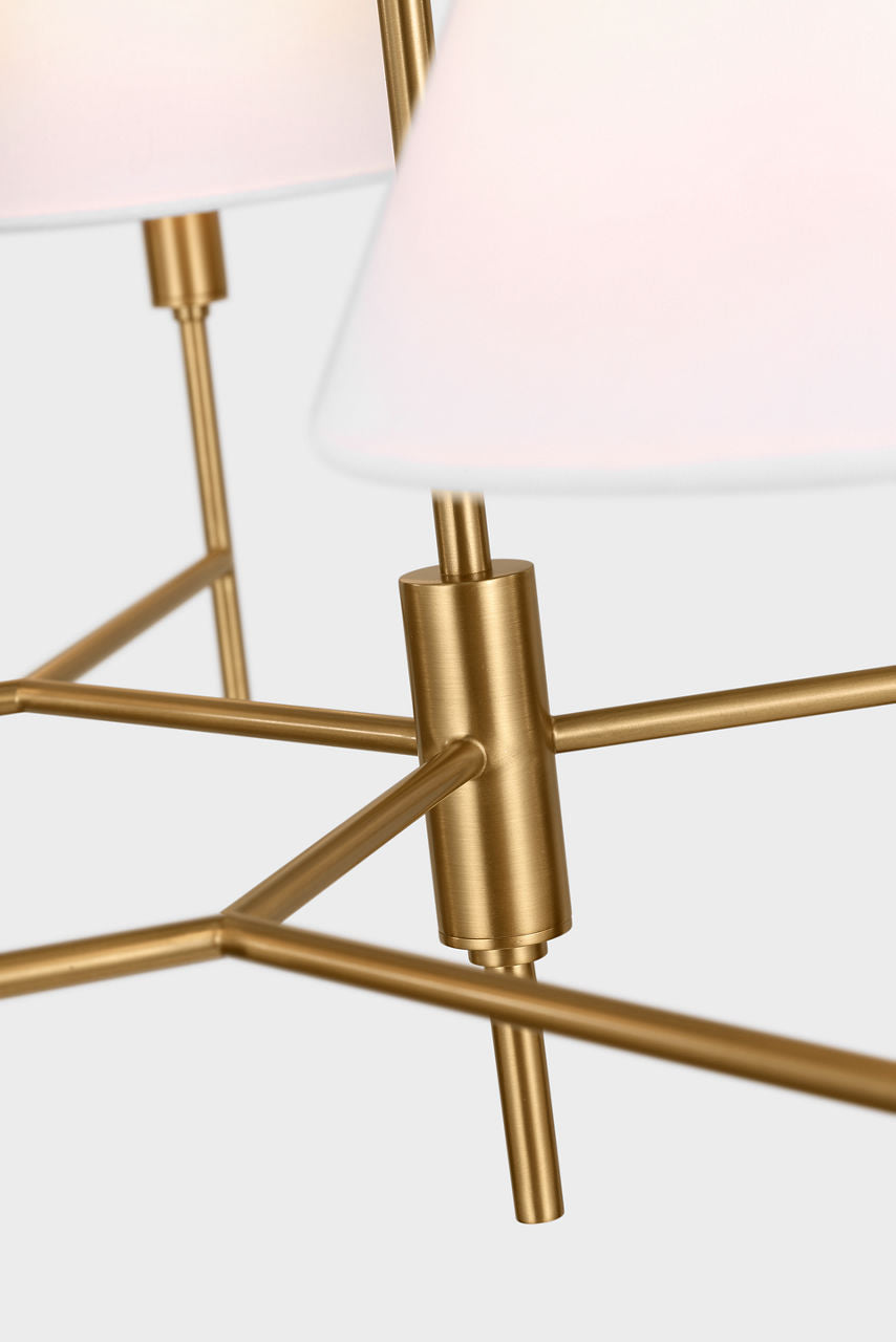 Ridgewood Large Chandelier Burnished Brass