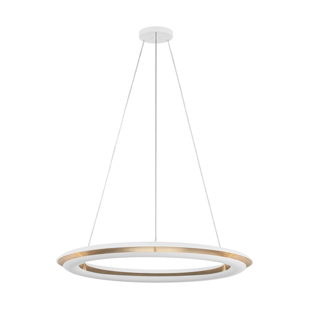 Cielo Medium Chandelier Matte White Bulbs Inc