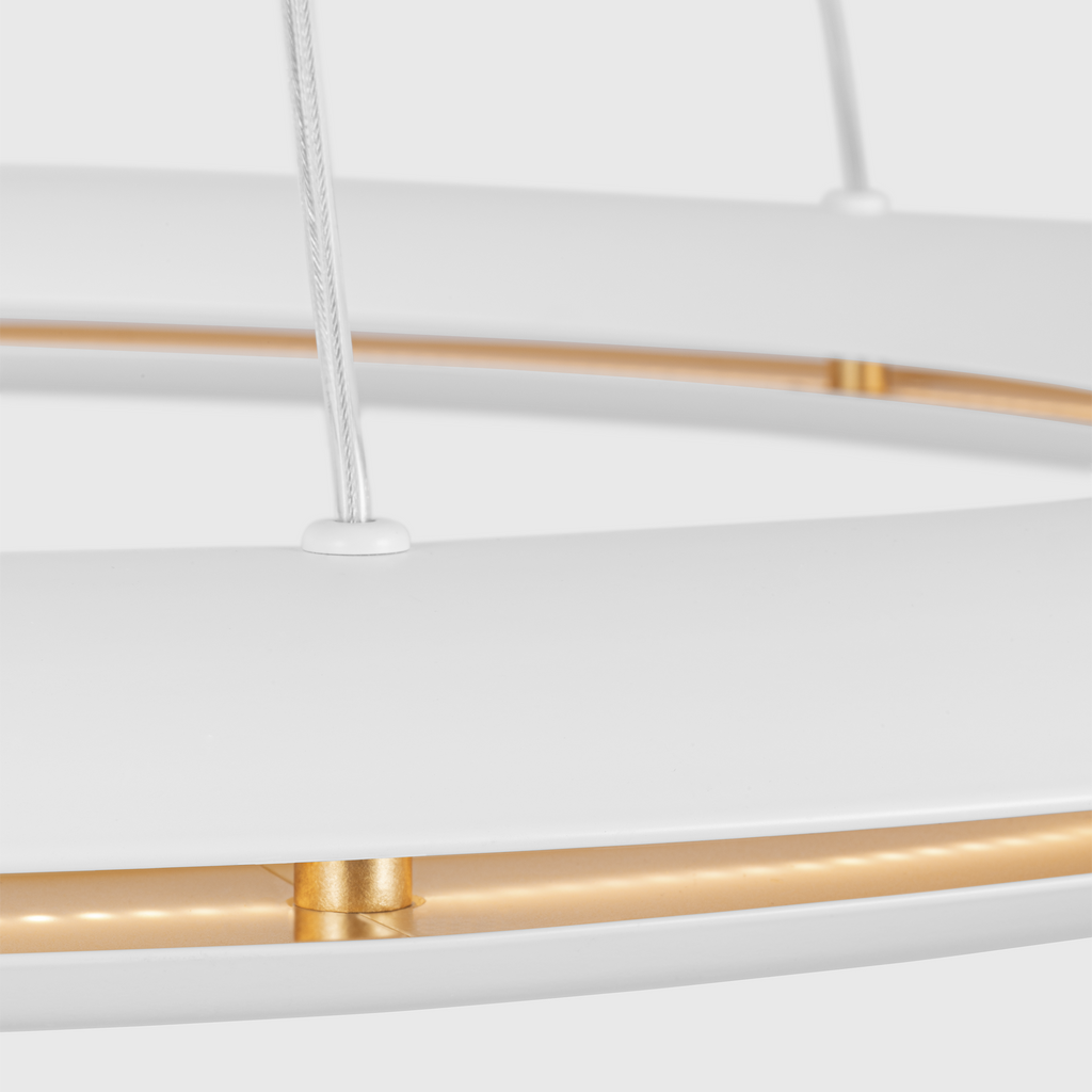 Cielo Large Chandelier Matte White Bulbs Inc