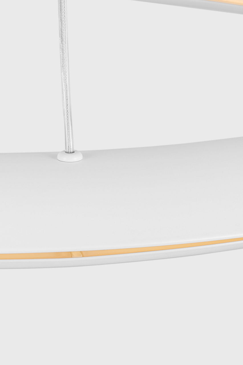Cielo Large Chandelier Matte White Bulbs Inc
