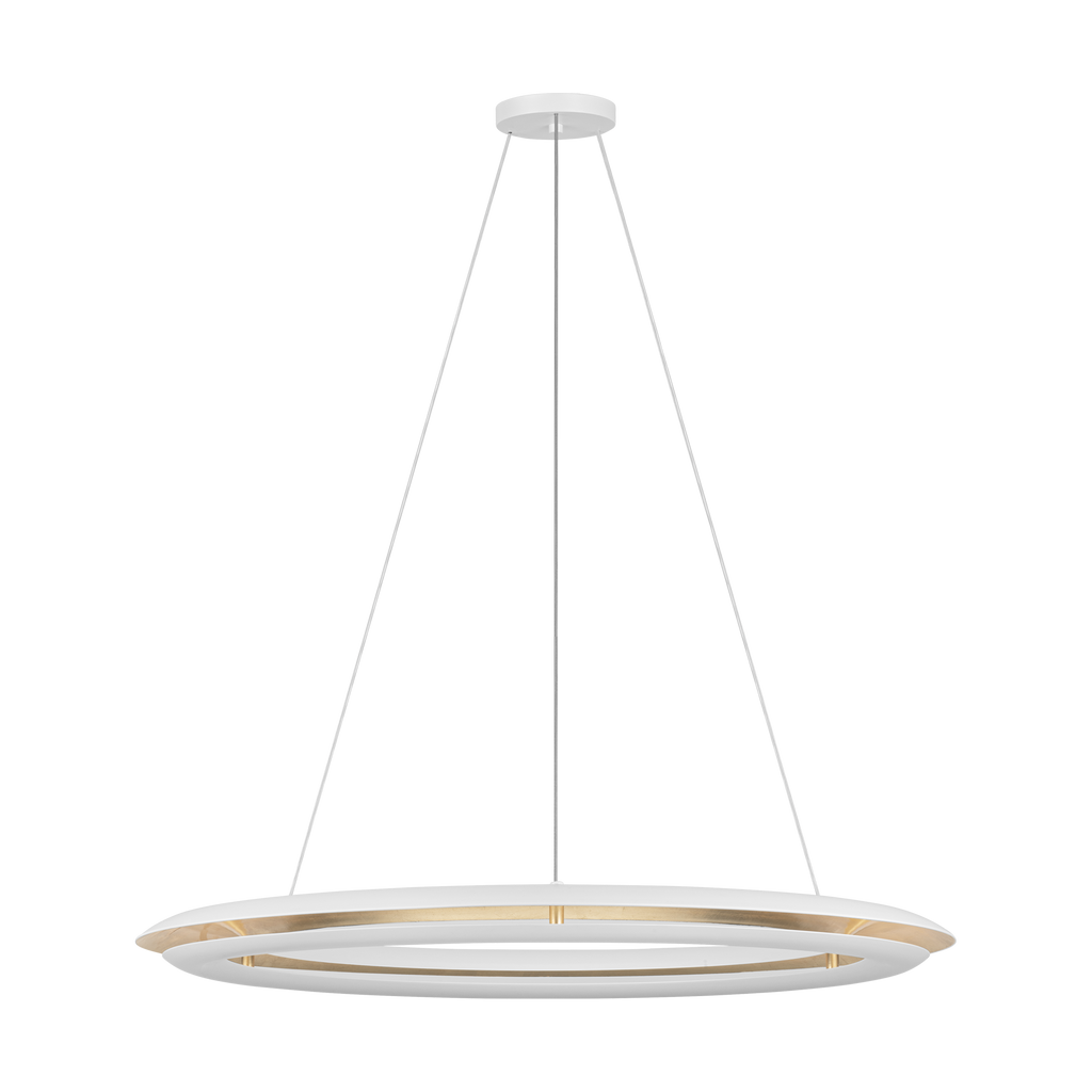 Cielo Large Chandelier Matte White Bulbs Inc