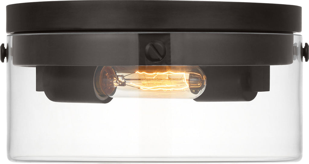 Garrett Medium Flush Mount Aged Iron