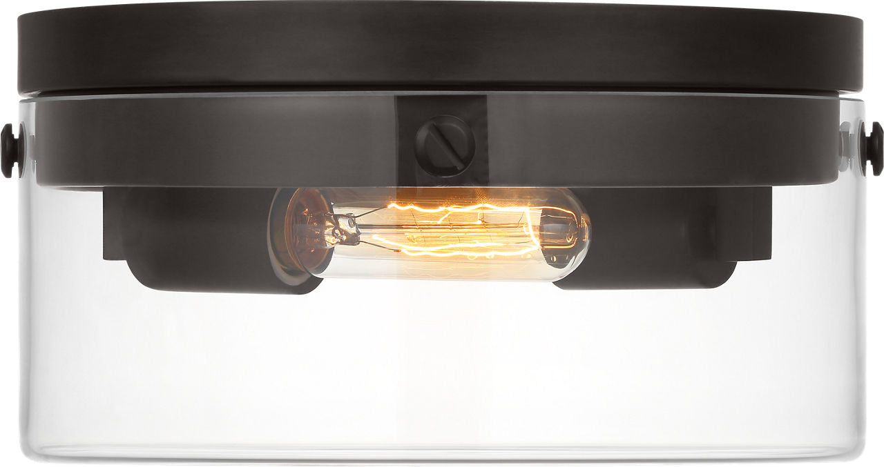 Garrett Medium Flush Mount Aged Iron