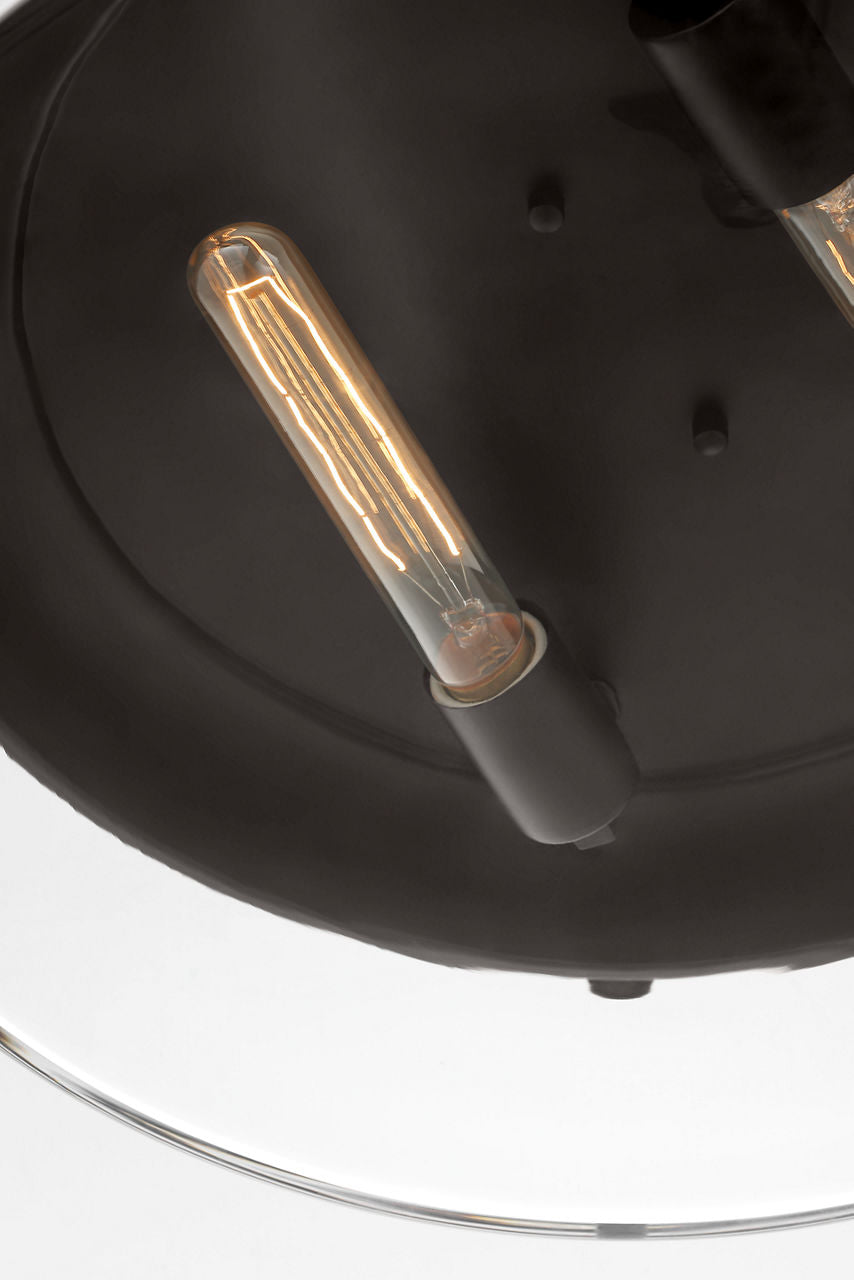 Garrett Large Flush Mount | Aged Iron
