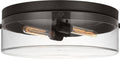 Garrett Large Flush Mount | Aged Iron