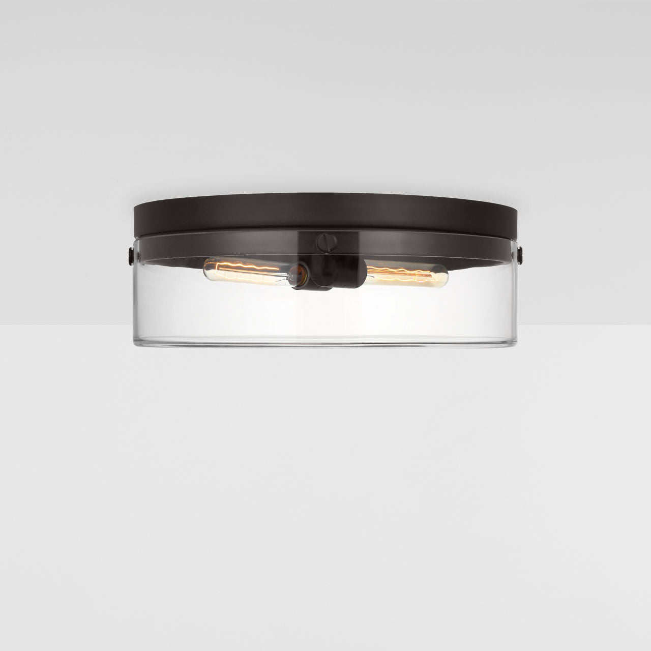 Garrett Large Flush Mount | Aged Iron