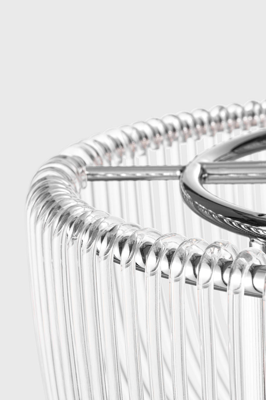 Pierce Medium Flush Mount Polished Nickel