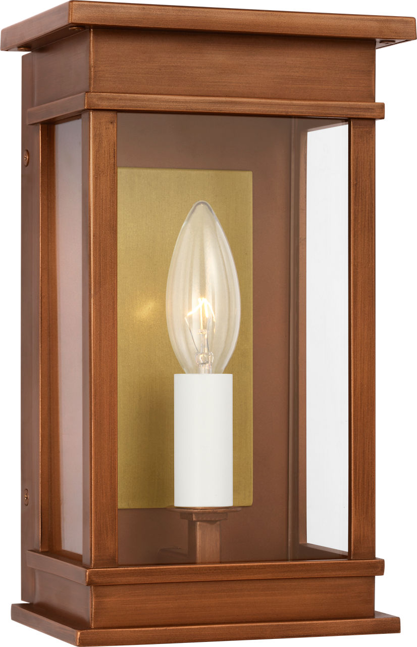 Cupertino Mini Wall Lantern Natural Copper