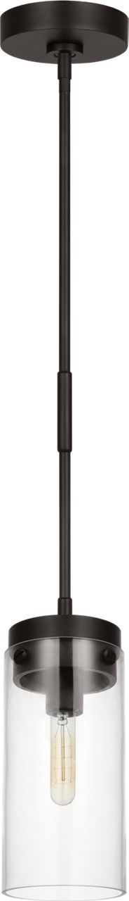 Garrett Medium Cylinder Pendant Aged Iron