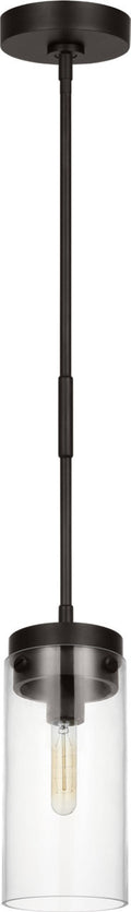 Garrett Medium Cylinder Pendant Aged Iron