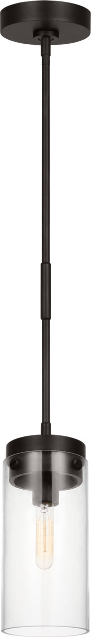 Garrett Medium Cylinder Pendant Aged Iron