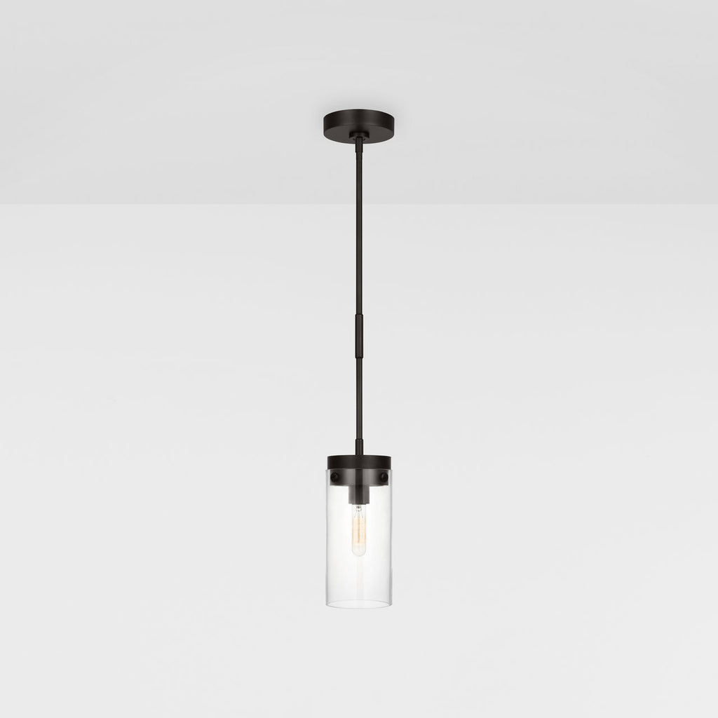 Garrett Medium Cylinder Pendant Aged Iron