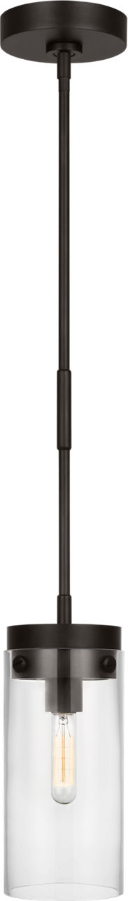 Garrett Medium Cylinder Pendant Aged Iron