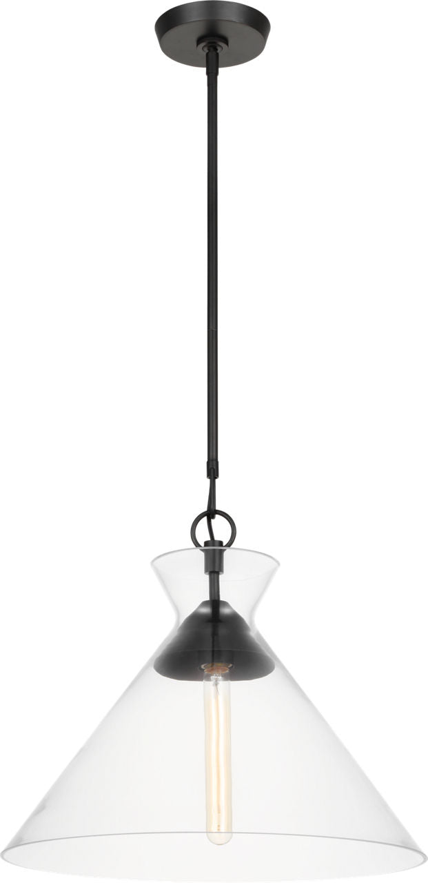 Atlantic Wide Pendant Aged Iron
