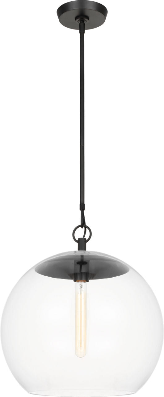 Atlantic Sphere Pendant | Aged Iron Bulb(s) Not Included