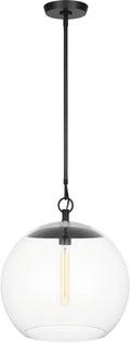 Atlantic Sphere Pendant | Aged Iron Bulb(s) Not Included