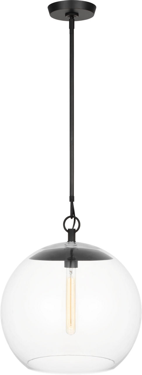 Atlantic Sphere Pendant | Aged Iron Bulb(s) Not Included