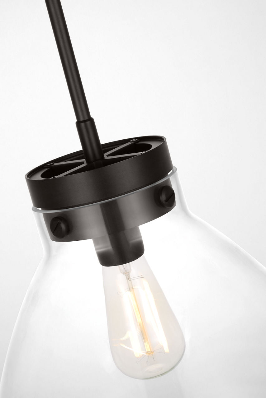 Garrett Wide Pendant | Aged Iron