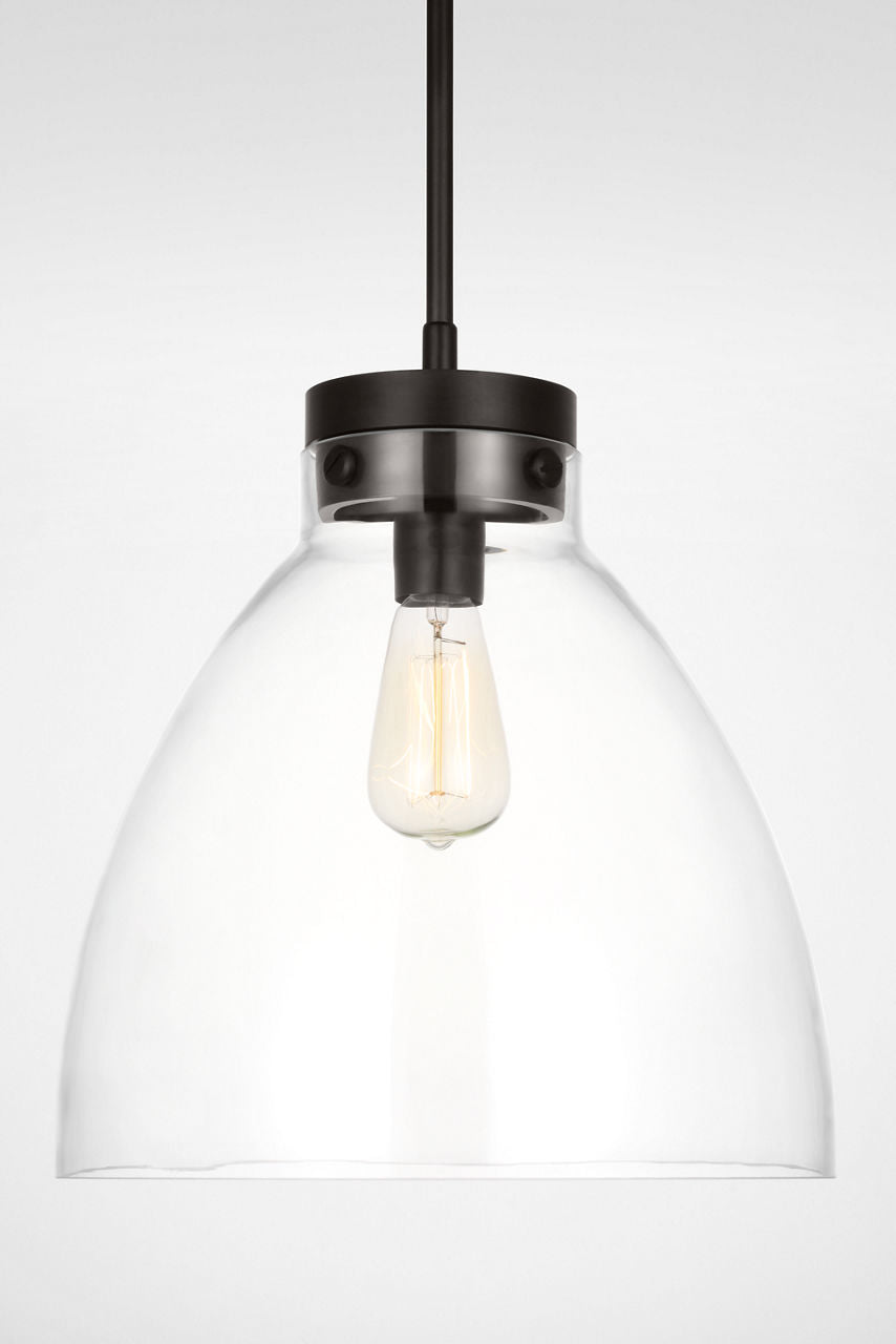 Garrett Wide Pendant | Aged Iron