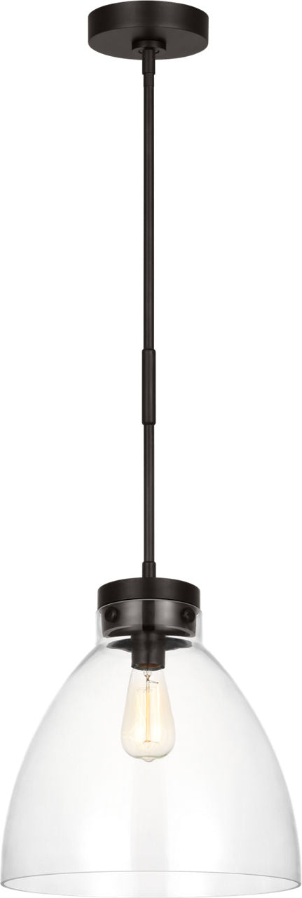 Garrett Wide Pendant | Aged Iron