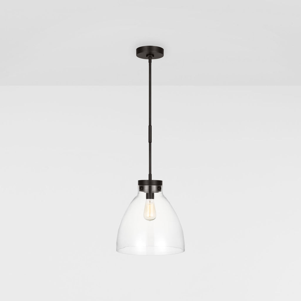 Garrett Wide Pendant | Aged Iron