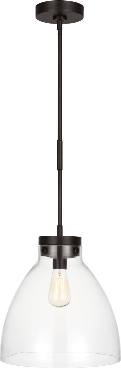 Garrett Wide Pendant | Aged Iron
