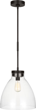 Garrett Wide Pendant | Aged Iron
