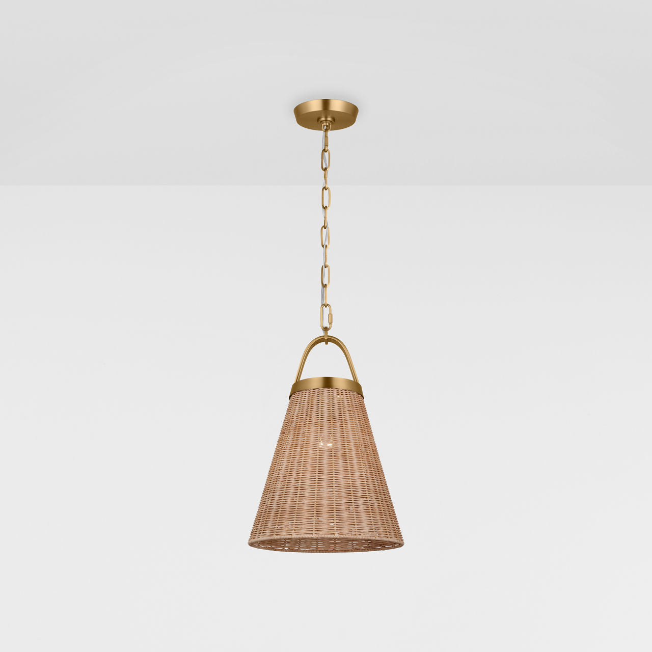 Whitby Medium Pendant Burnished Brass