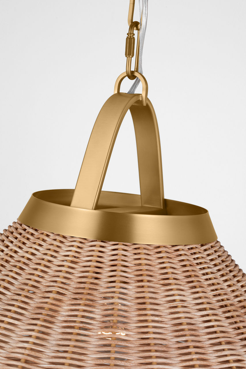 Whitby Grand Pendant Burnished Brass