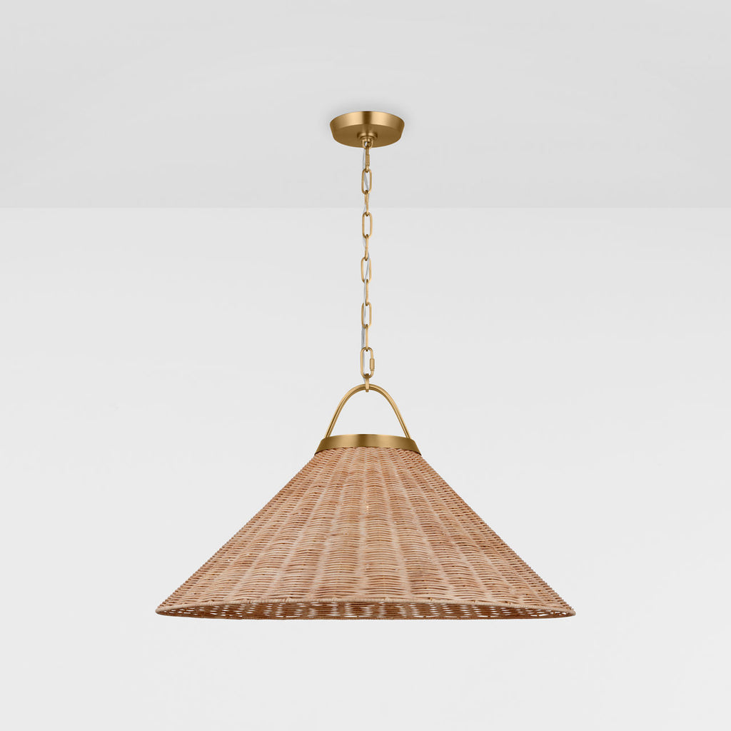 Whitby Grand Pendant Burnished Brass