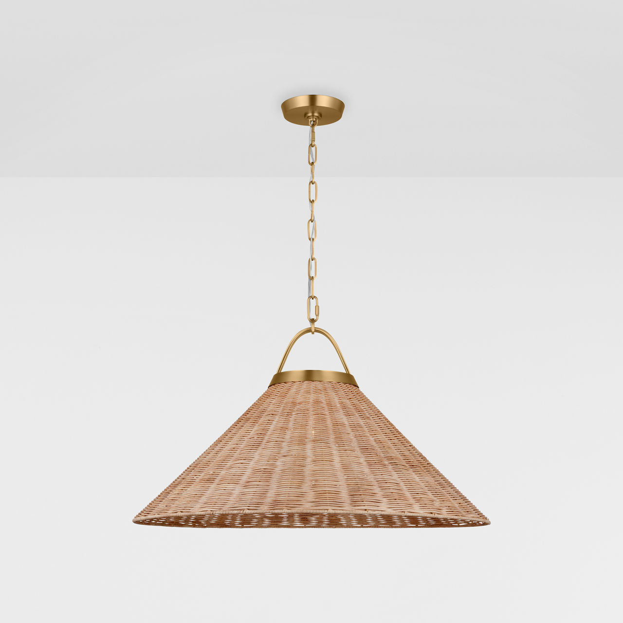 Whitby Grand Pendant Burnished Brass