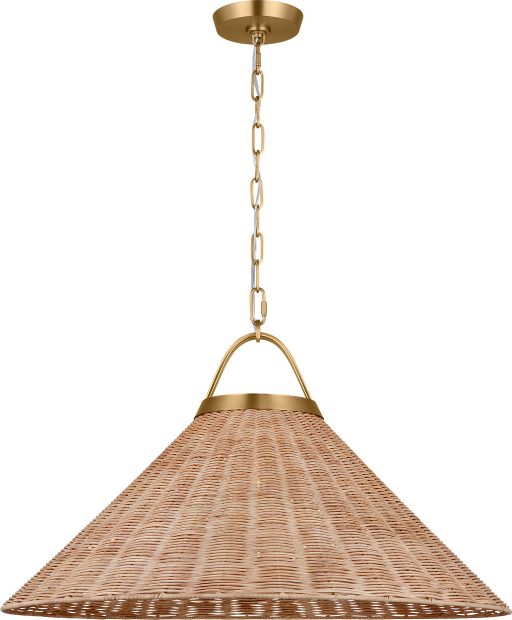 Whitby Grand Pendant Burnished Brass