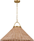 Whitby Grand Pendant Burnished Brass