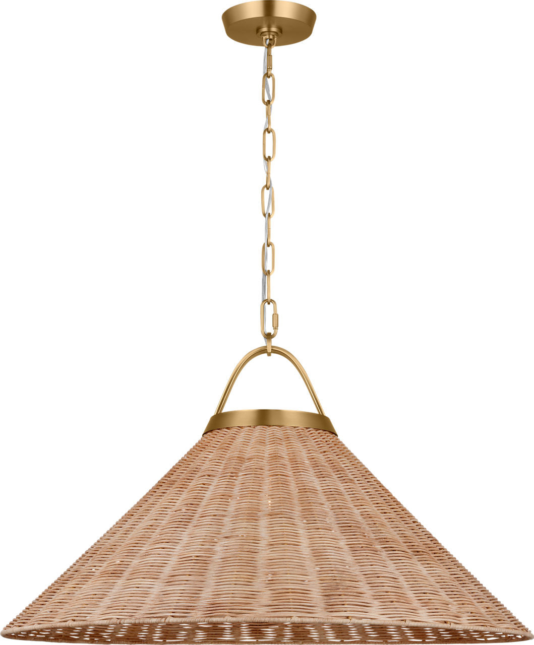 Whitby Grand Pendant Burnished Brass