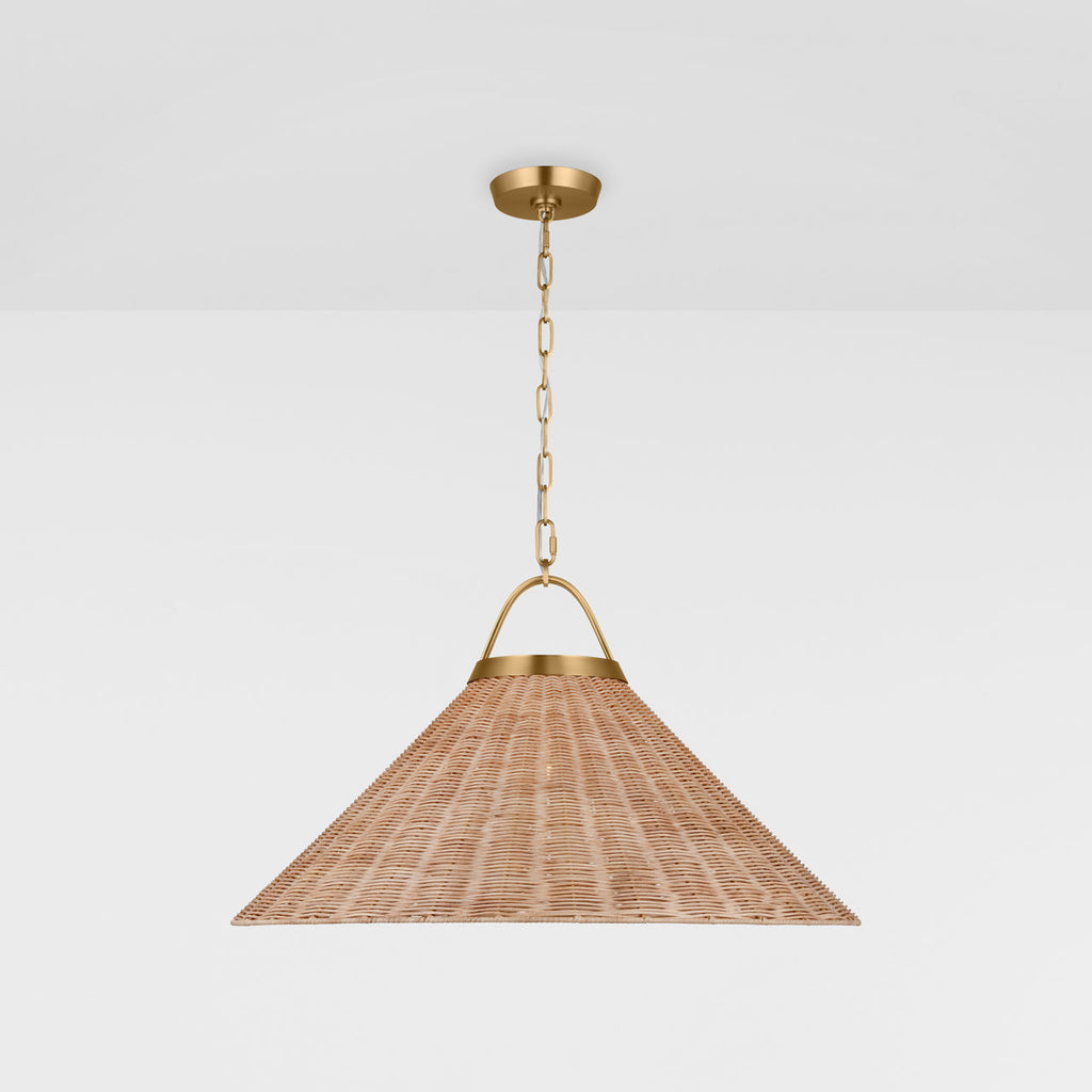 Whitby Grand Pendant Burnished Brass