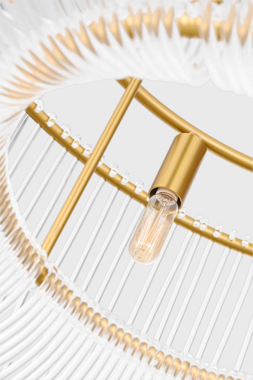 Pierce Medium Pendant Burnished Brass