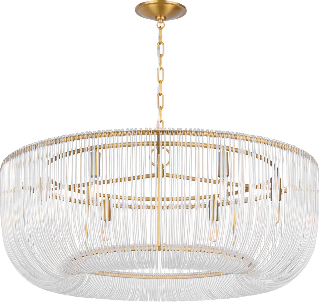 Pierce Large Pendant Burnished Brass