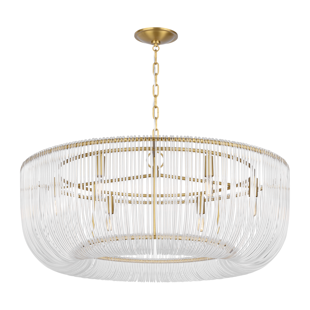 Pierce Large Pendant Burnished Brass