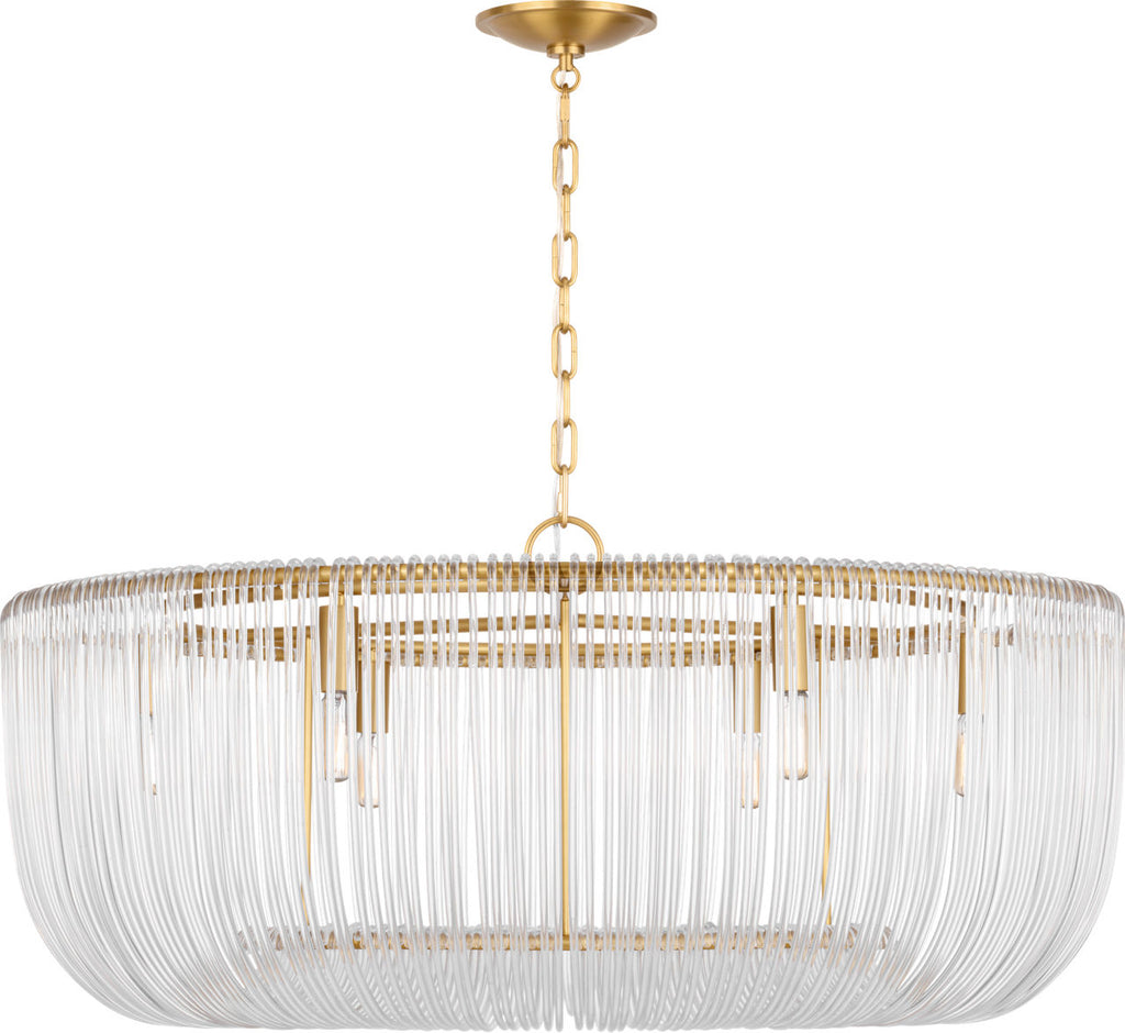 Pierce Large Pendant Burnished Brass