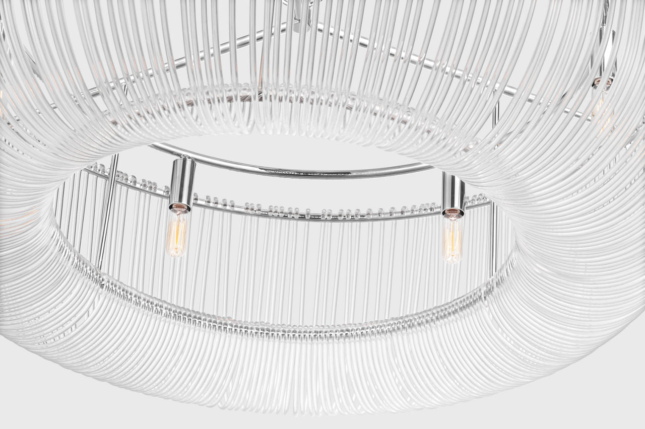 Pierce Large Pendant Polished Nickel