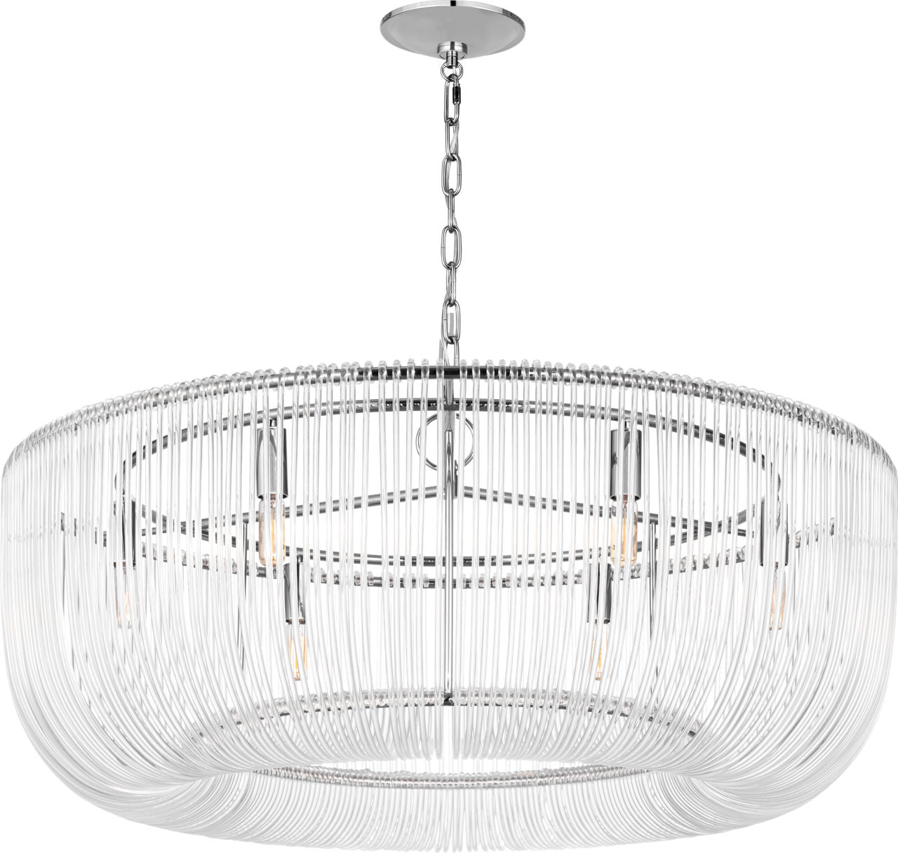 Pierce Large Pendant Polished Nickel